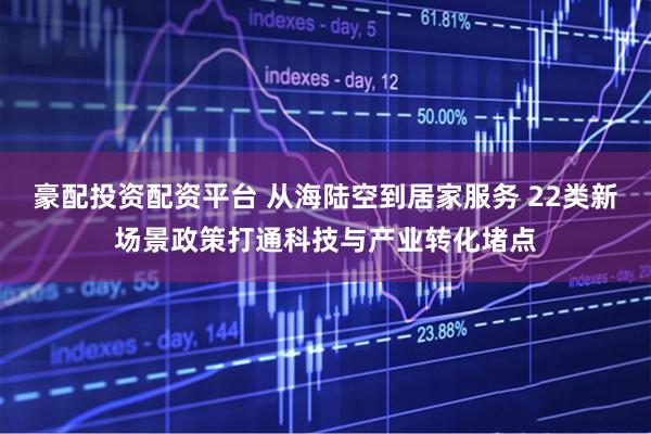 豪配投资配资平台 从海陆空到居家服务 22类新场景政策打通科技与产业转化堵点