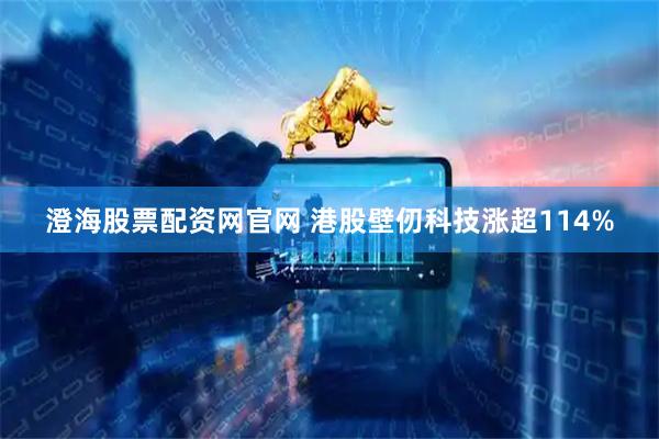 澄海股票配资网官网 港股壁仞科技涨超114%