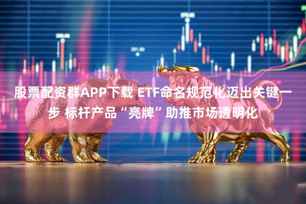 股票配资群APP下载 ETF命名规范化迈出关键一步 标杆产品“亮牌”助推市场透明化